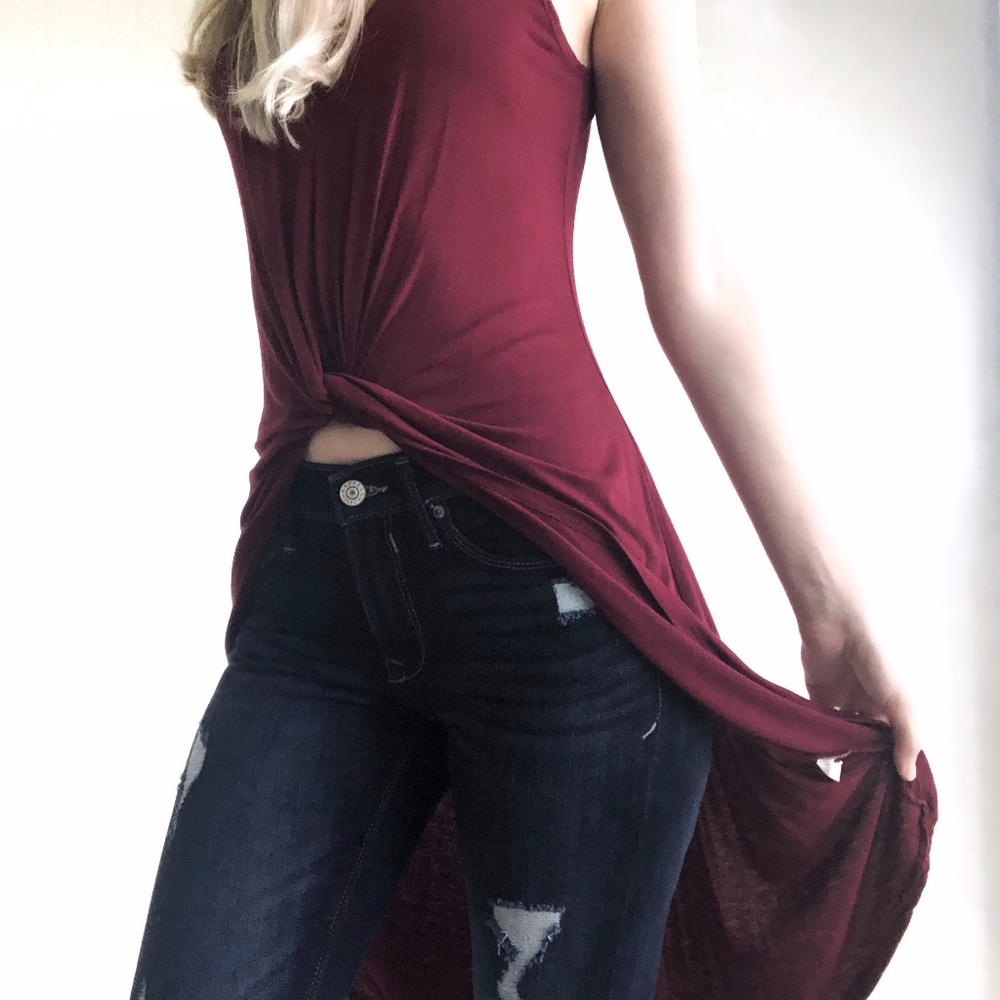 Soprano High Low Tunic Tank Size Small